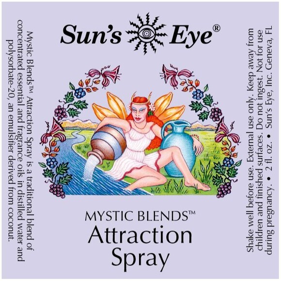 Attraction, Sun's Eye Mystic Blends Spray/Mist, 2 Ounce Bottle - Picture 2 of 2